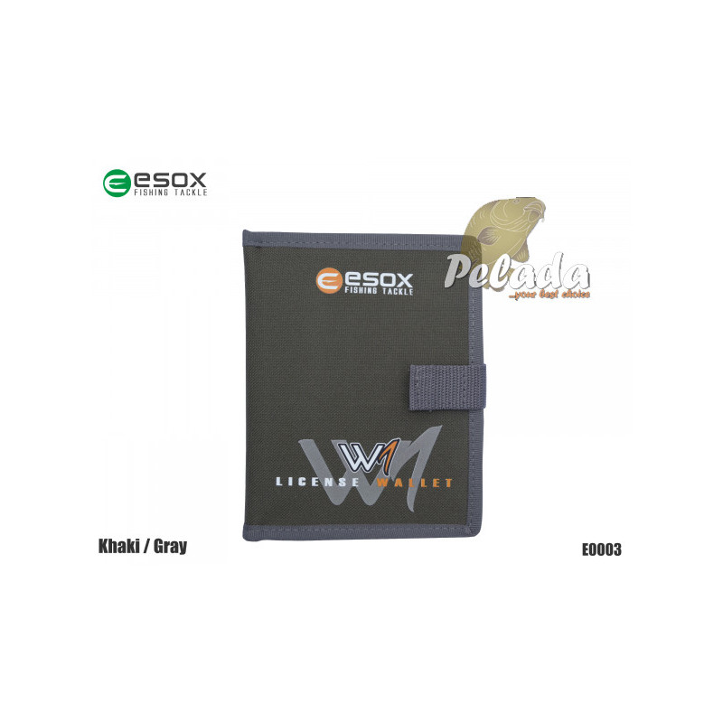 ESOX púzdro na doklady W1 License Wallet Khaki/Gray
