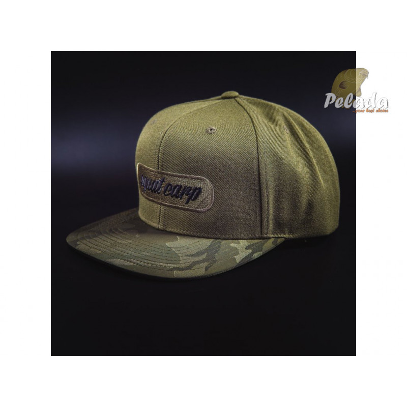 Squat Carp Šiltovka Snapback Camo Green