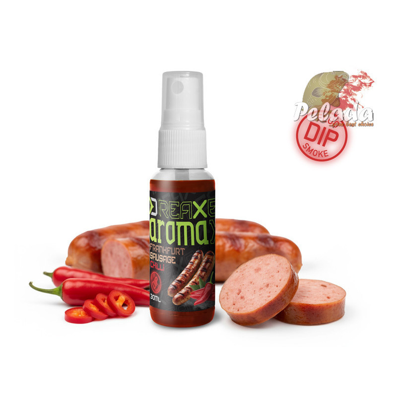 Dipovací sprej Delphin AromaX 30ml Frankfurtská klobása-Chilli