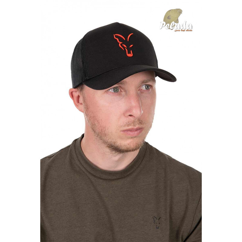 Fox Šiltovka Collection Trucker Cap Black Orange