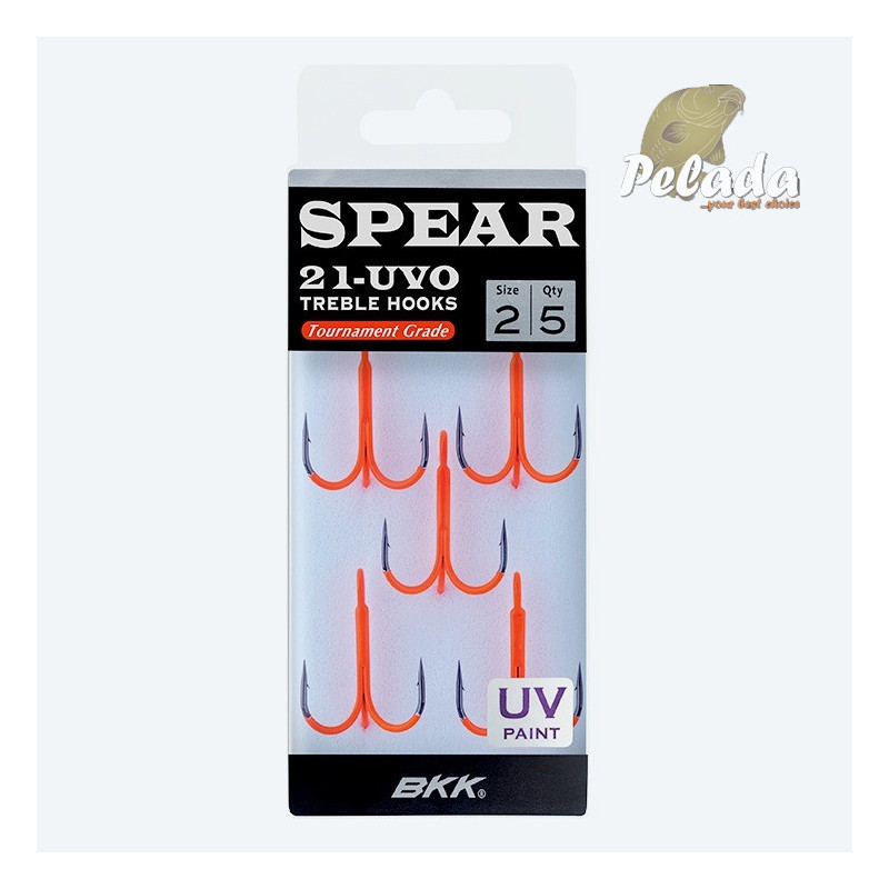 BKK Trojháčik Spear-21 UVO Treble Hooks