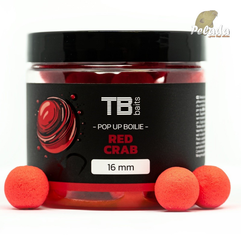 TB Baits Plávajúce Boilies Pop-Up Red Crab + NHDC 65 g