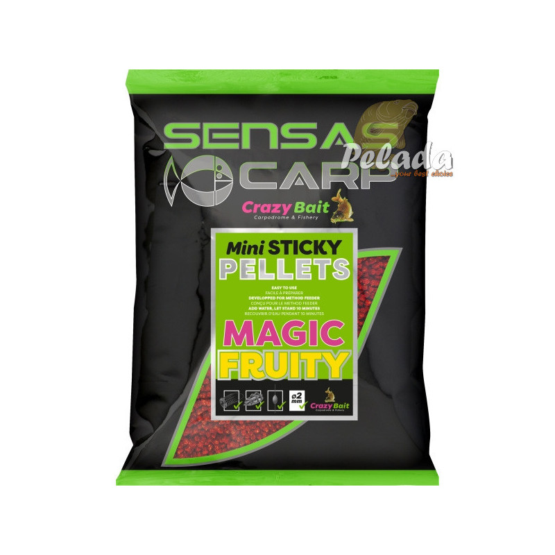 SENSAS Carp Pelety Mini Sticky Pellets Sweet Magic 700g 2mm