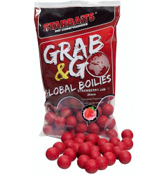 Starbaits Grab&Go Global Boilies Strawberry Jahoda 24mm 1kg