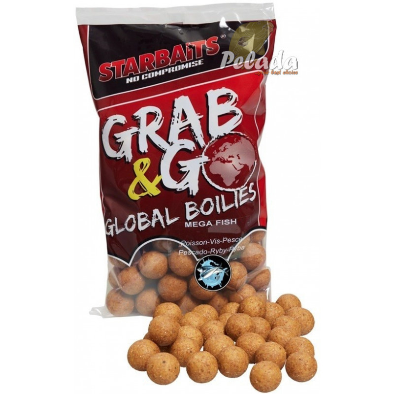 Starbaits Grab&Go Global Boilies Mega Fish 24mm 1kg