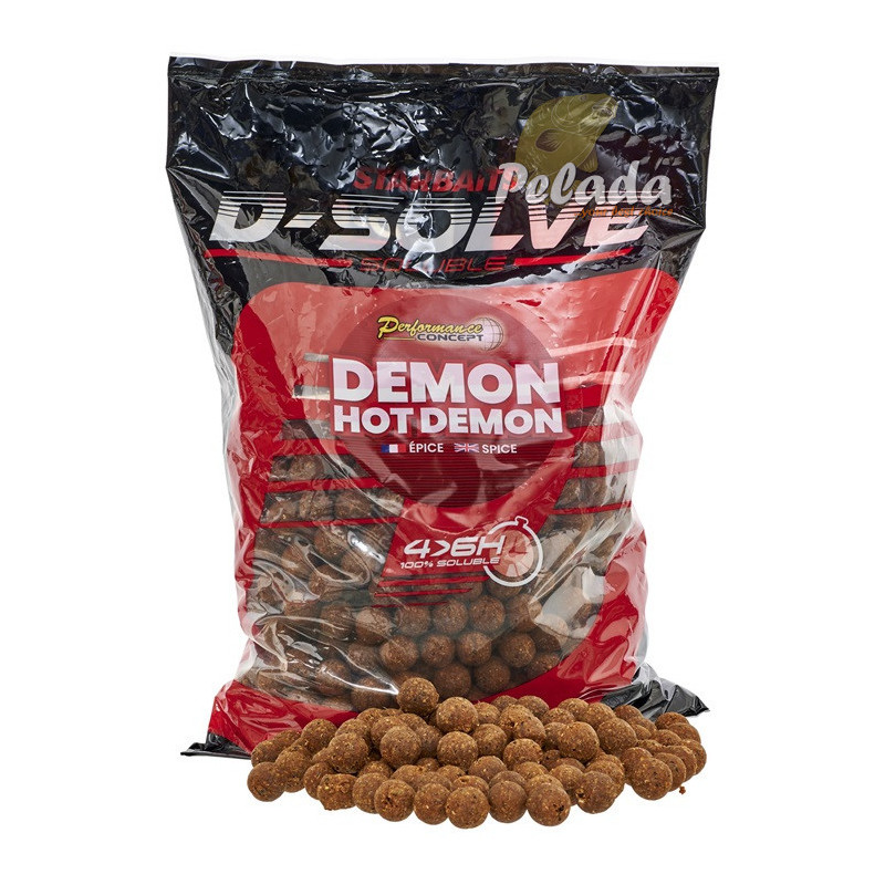 Starbaits D-Solve Rozpustné Boilies Demon Hot Demon 2,5kg 20mm