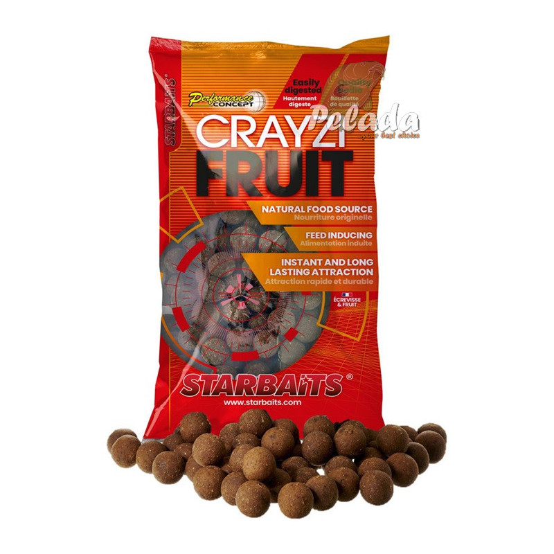 Starbaits Concept Hotové Boilies Crayzi Fruit 800g