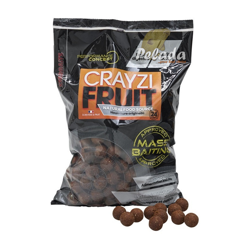 Starbaits Concept Hotové Bolies Mass Baiting Crayzi Fruit 3kg