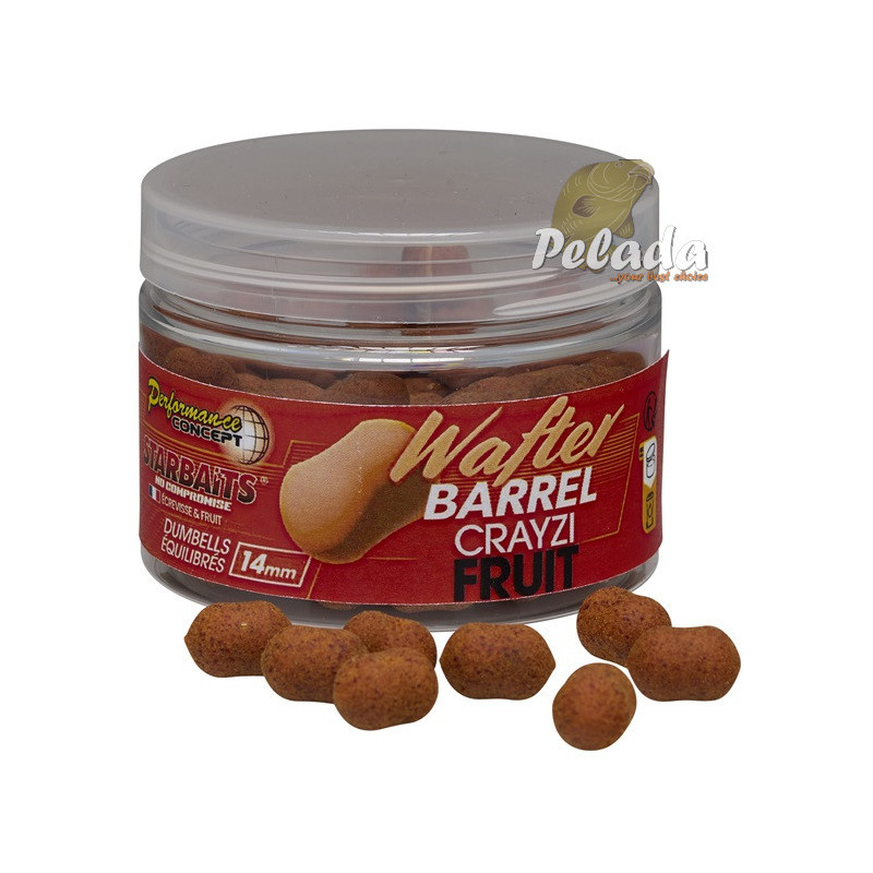 Starbaits PRO Dumbells Wafters Crayzi Fruit 14mm 50g
