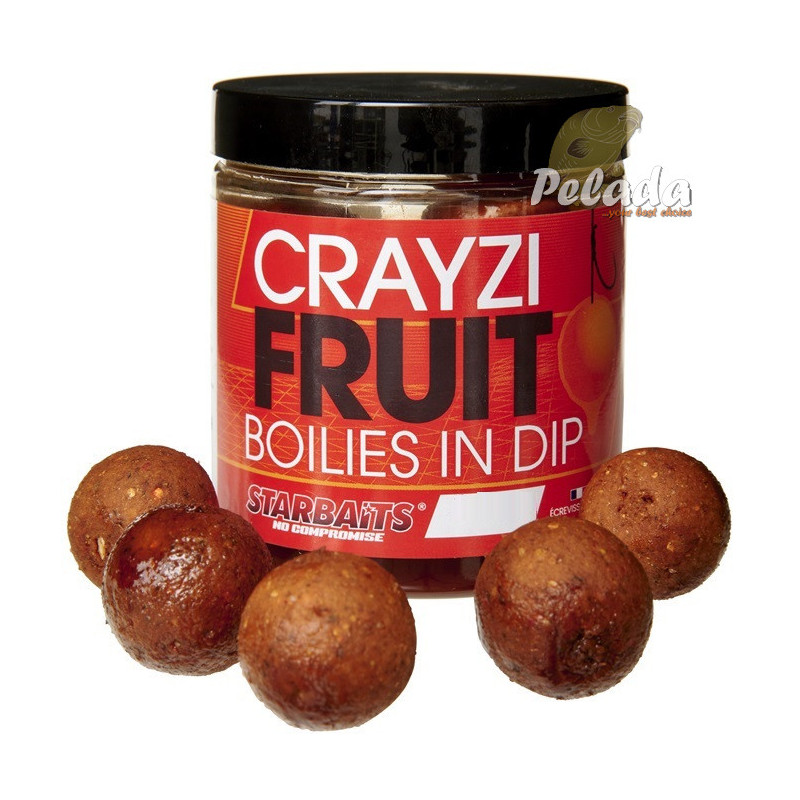 Starbaits Hotové Boilies v Dipe Crayzi Fruit 150g
