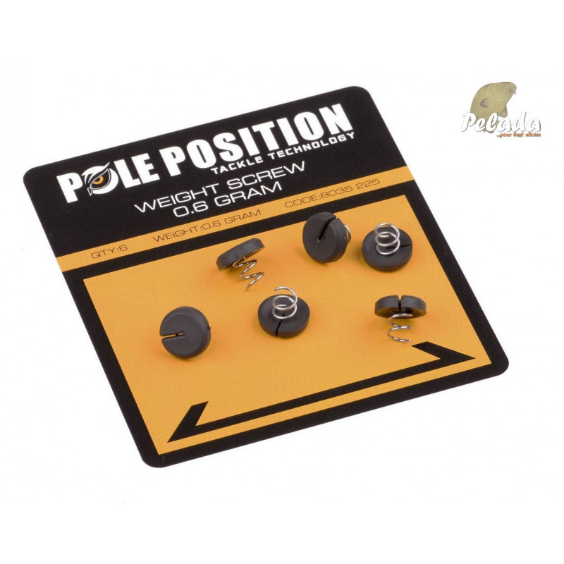 POLE POSITION Tungstenová Záťaž Weight Screw 6ks