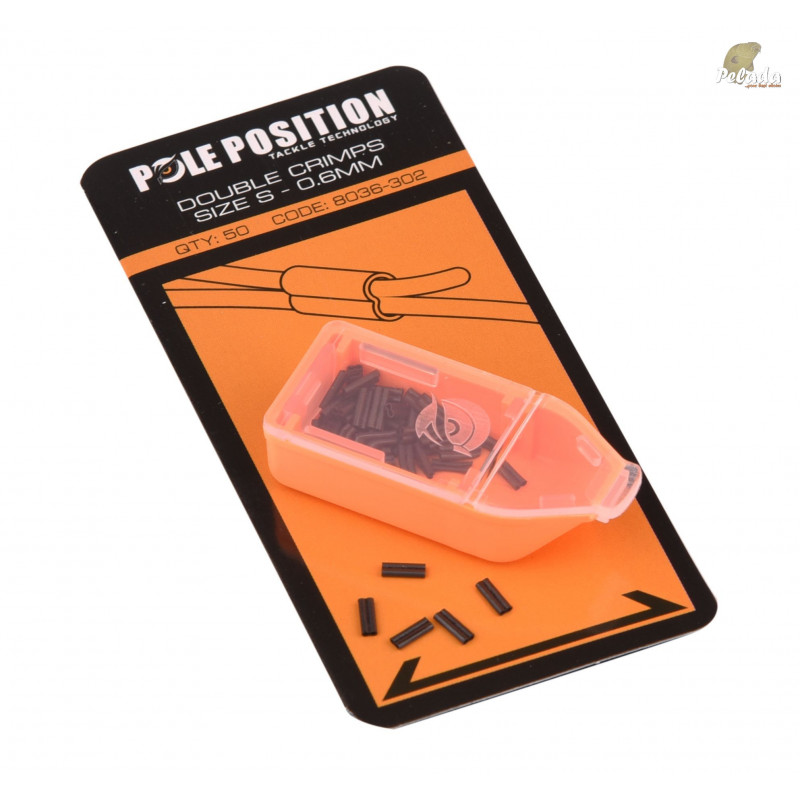 POLE POSITION Krimpovacie Svorky Double Crimps Small 0,6mm 50ks