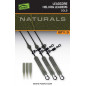 Fox Montáž Edges Naturals Leadcore Heli Rig Leaders 50lb 75cm 3ks