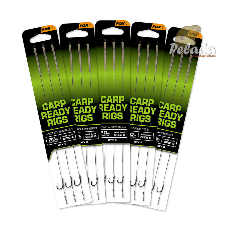 Fox Hotové Nadväzce Carp Ready Rigs Wide Gape 3ks