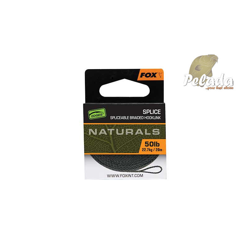 Fox Nadväzcová Šnúrka Edge Naturals Splice Hooklenght 50lb 22.7kg 20m