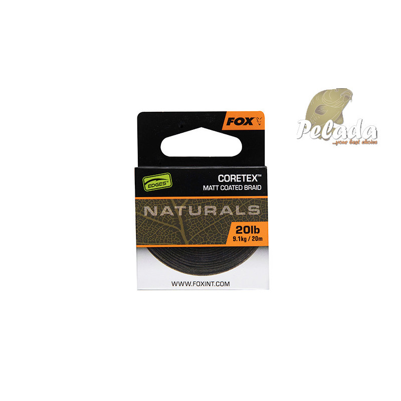 Fox EDGES™ Potiahnutá Šnúrka CORETEX Matt Coated Braid Naturals 20m