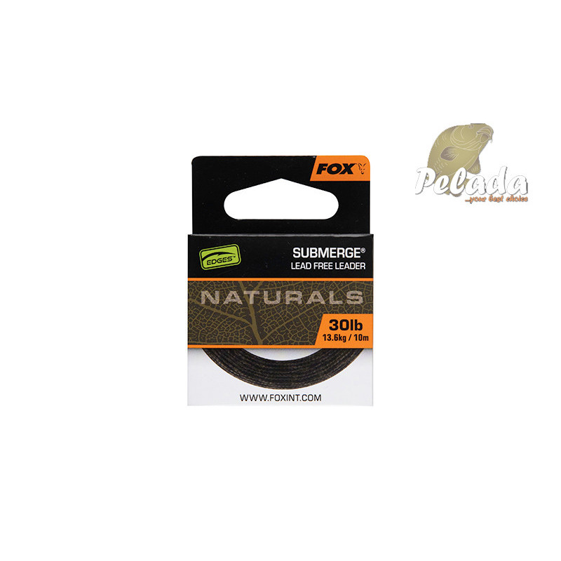 Fox Šnúrka bez jadra EDGES™ Naturals Submerge Lead Free Leader 10m