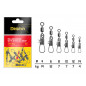 Delphin Rolling swivel with interlock snap 10ks