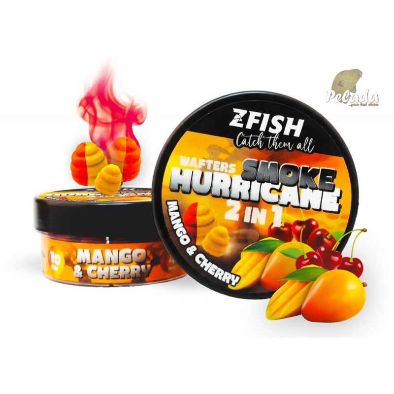 ZFISH Smoke Hurricane Wafters 2in1 8/10mm 30g Mango-Cherry