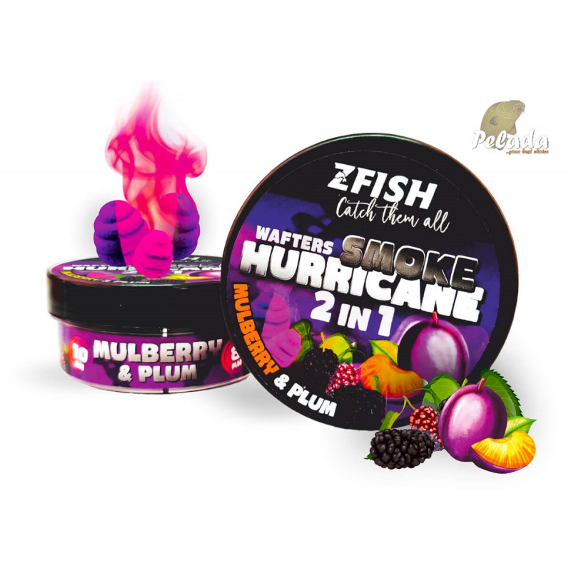 ZFISH Smoke Hurricane Wafters 2in1 8/10mm 30g Mulberry-Plum