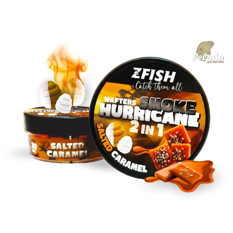 ZFISH Smoke Hurricane Wafters 2in1 8/10mm 30g Salted Caramel
