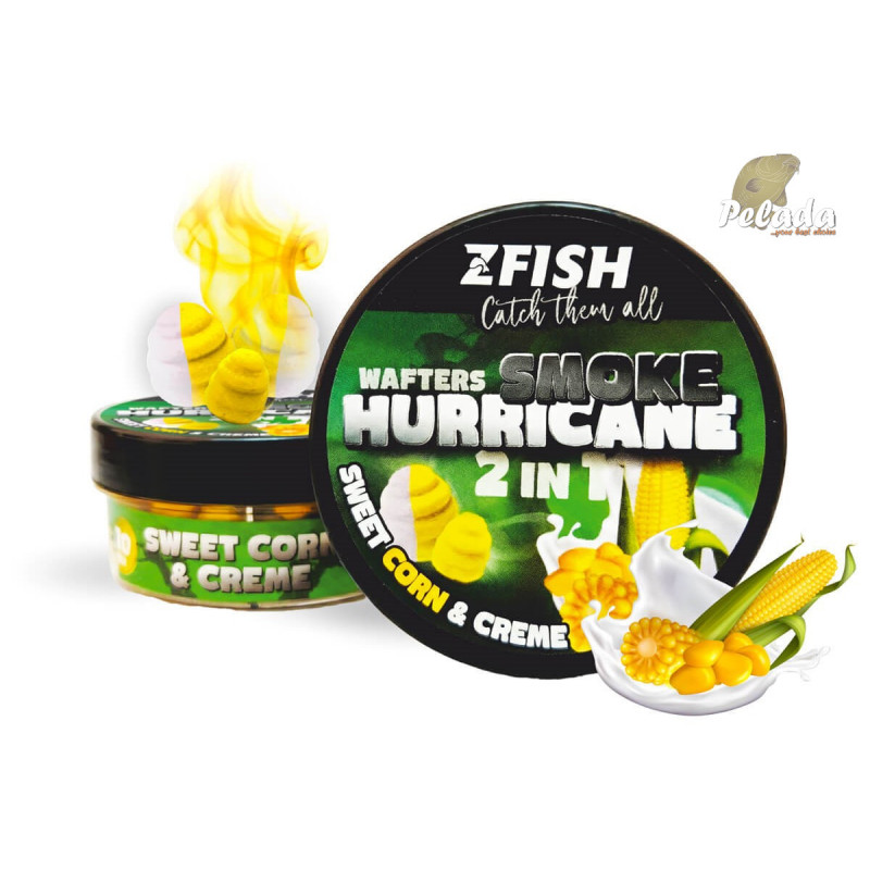ZFISH Smoke Hurricane Wafters 2in1 8/10mm 30g Corn-Creme