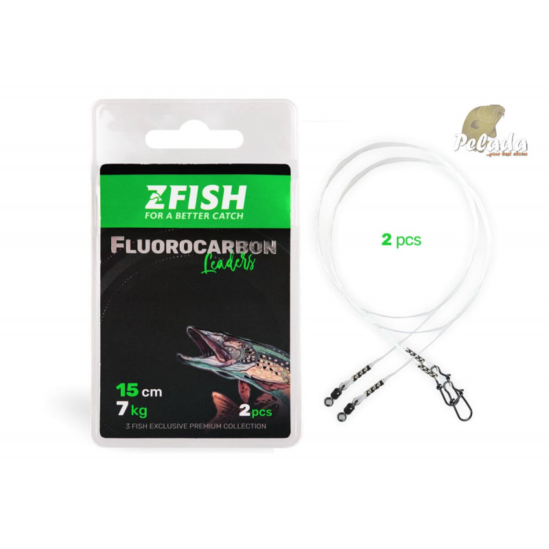 ZFISH Fluorocarbonové Lanko Fluorocarbon Leader 2ks
