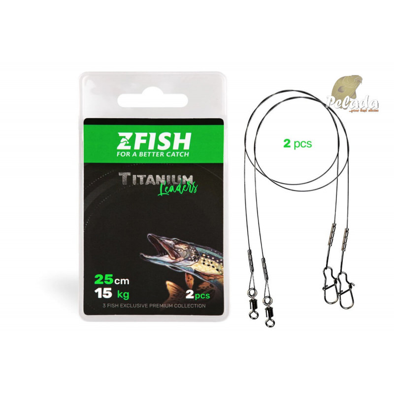 ZFISH Titánové Lanko Titanium Leader 2ks