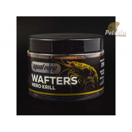SQUAT Carp WAFTERS Neutrálne Vyvážené Boilies 150g - HERO KRILL