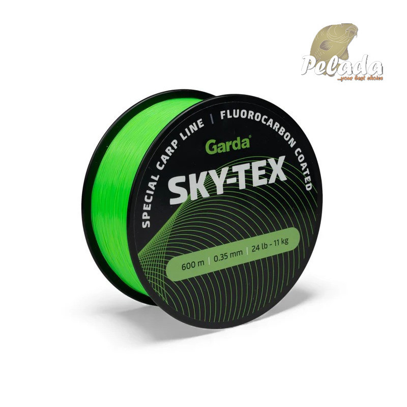 GARDA vlasec SKY-TEX fluo zelený 0,35mm 24lb 11,0kg 600m