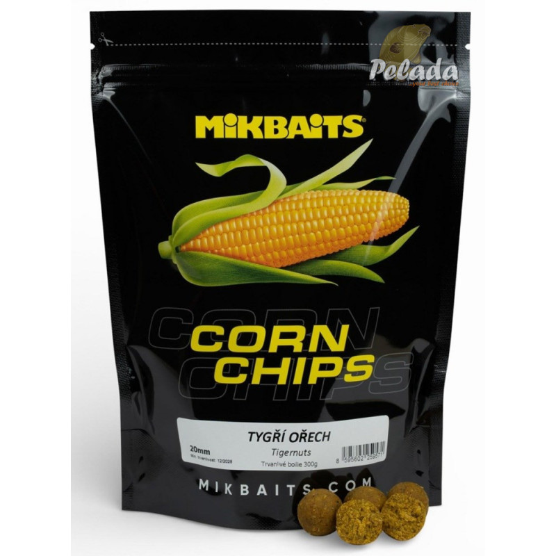 Mikbaits Boilies Corn Chips Tigrí Orech 300g