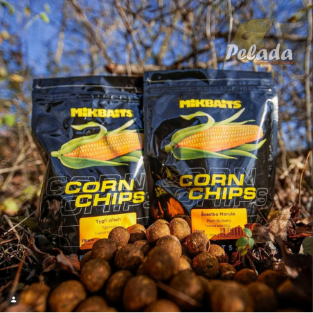 Mikbaits Boilies Corn Chips Slivka Moruša 300g