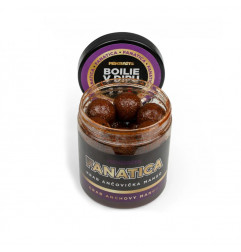 Mikbaits Fanatica boilies v dipe Krab Ančovička Mango 250ml