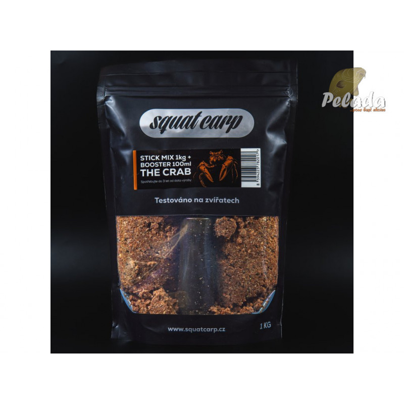 SQUAT Carp Stick Mix 1kg + 100ml Booster - THE CRAB