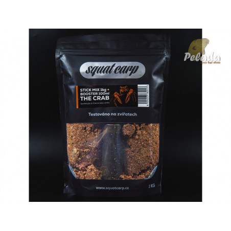 SQUAT Carp Stick Mix 1kg + 100ml Booster - THE CRAB