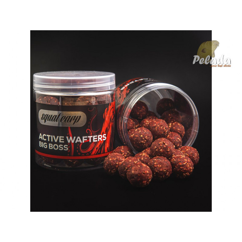 SQUAT Carp Active Wafters Rozpustné Vyvážené Boilies 150g - BIG BOSS