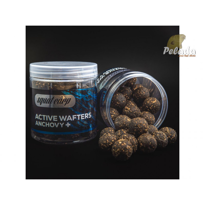 SQUAT Carp Active Wafters Rozpustné Vyvážené Boilies 150g - ANCHOVY+