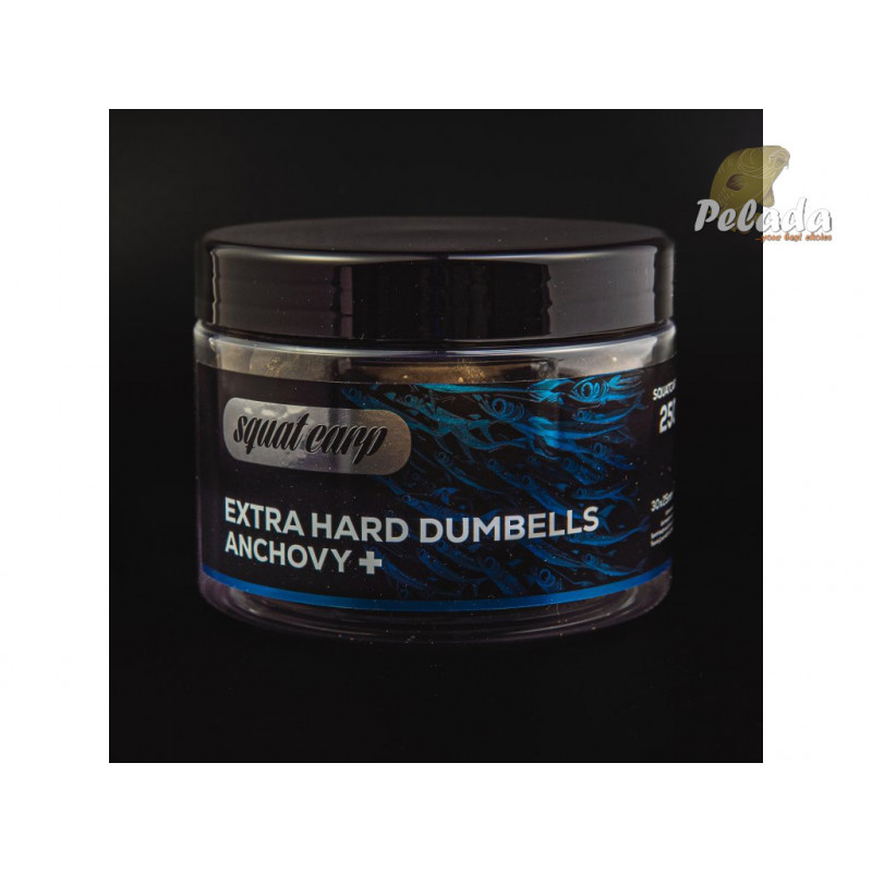 SQUAT Carp Extra Tvrdené Hard Dumbells 250g 30x25mm - ANCHOVY+ SQUAT Carp Extra Tvrdené Hard Dumbells 250g 30x25mm - ANCHOVY+