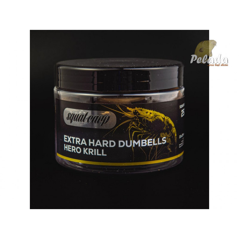 SQUAT Carp Extra Tvrdené Hard Dumbells 250g 30x25mm - HERO KRILL SQUAT Carp Extra Tvrdené Hard Dumbells 250g 30x25mm - HERO KRILL
