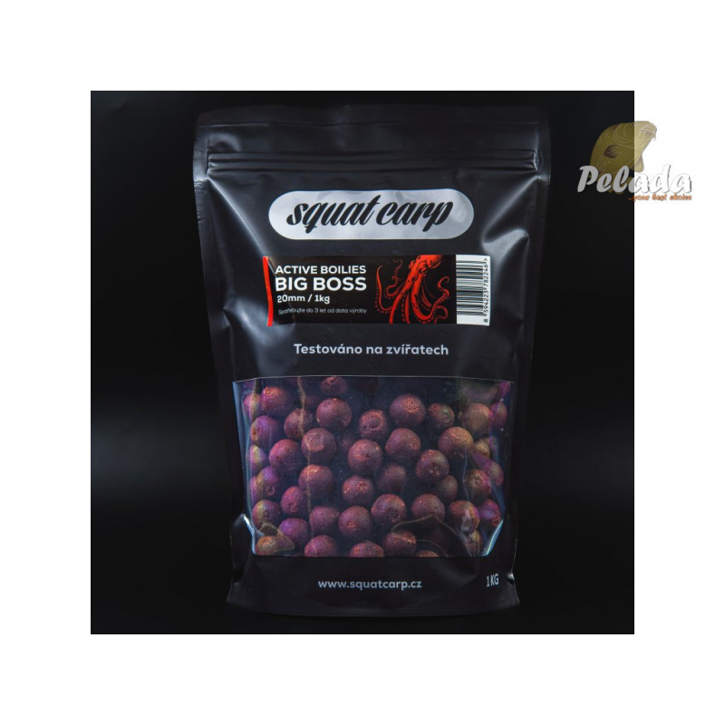 SQUAT Carp Rozpustné potápavé ACTIVE Boilies 1kg/5kg - BIG BOSS