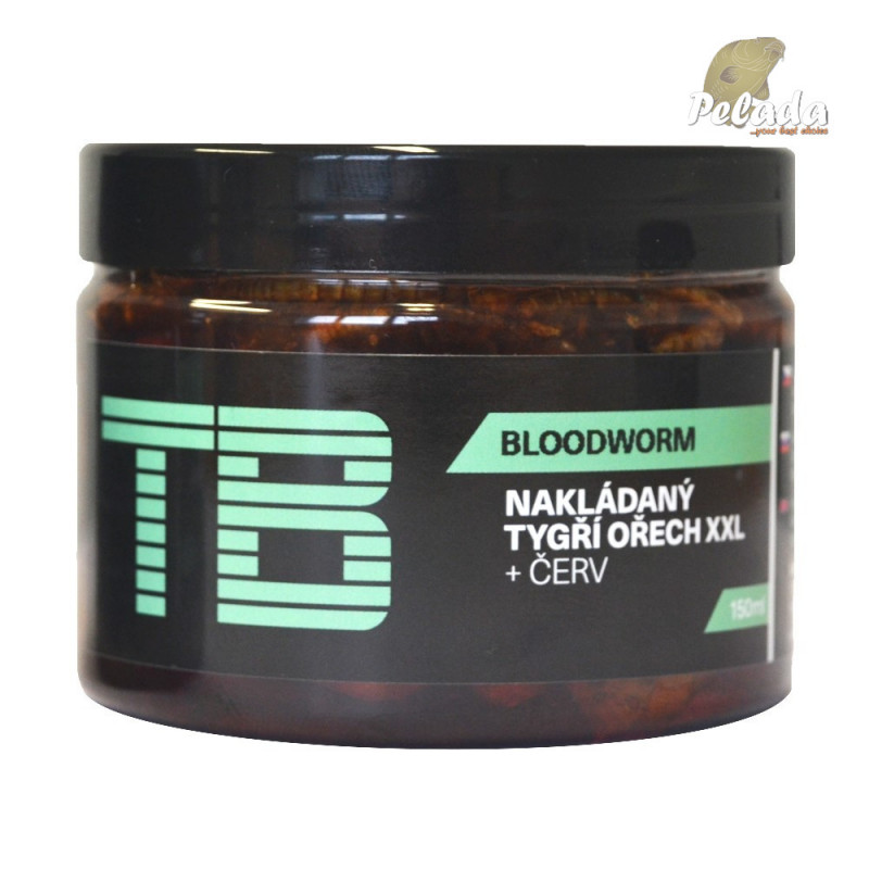 TB Baits Nakladaný Tigrí Orech XXL Bloodworm Červ 150ml