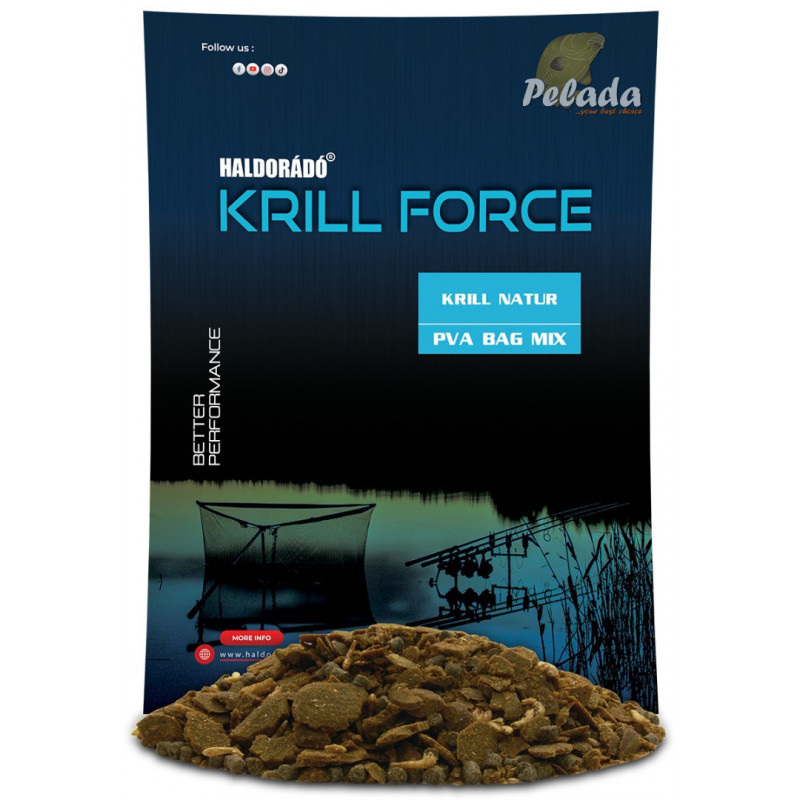 Haldorádó Krmivo Krill Force PVA Bag Mix Krill Natur 600g Haldorádó Krmivo Krill Force PVA Bag Mix Krill Natur 600g