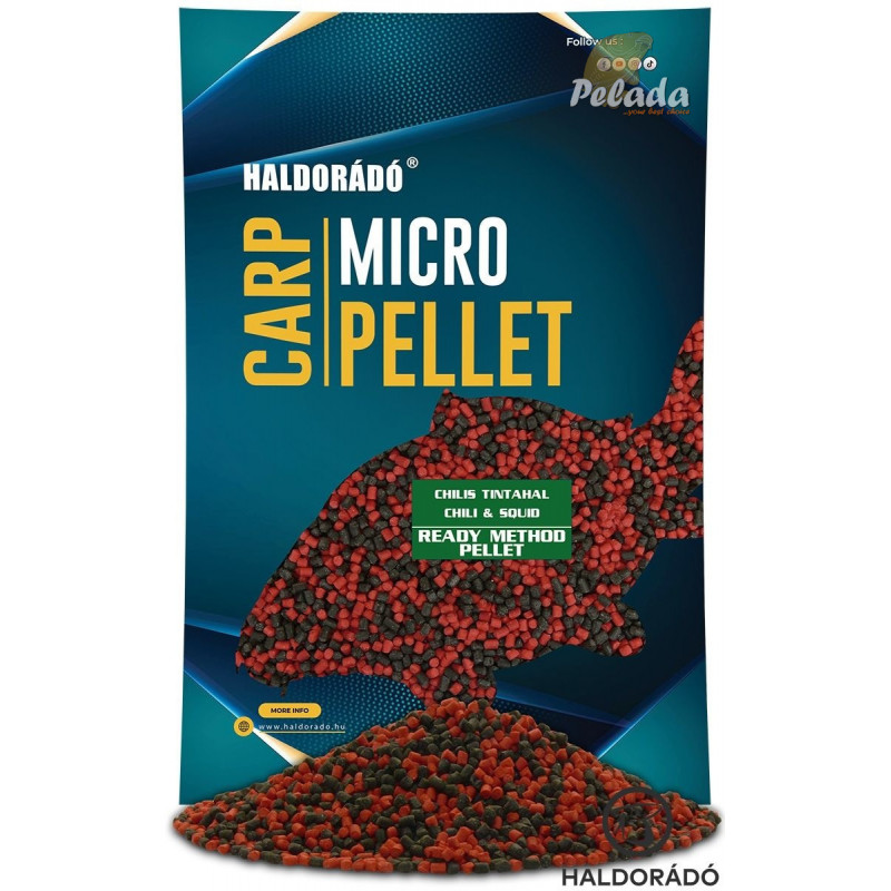 Haldorádó Vlhčené Pelety Ready Method Micro Pellet Chilli Kalamár 600g