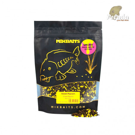 Mikbaits SMOKE Micro Pelety 350g - Sweet Popcorn 2-3mm