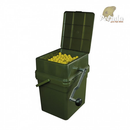 RidgeMonkey Set Drvička Advanced Boilies Crusher + vedro Modular Bucket 17l