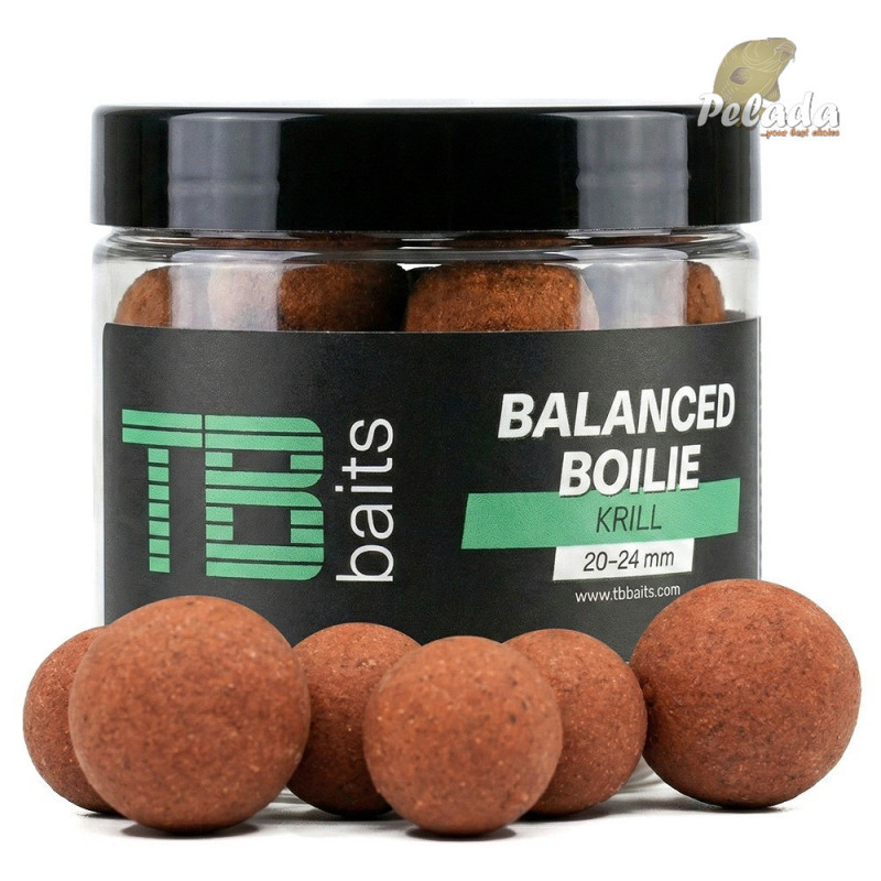 TB Baits Vyvážené Boilies Balanced + Atraktor KRILL 20-24mm 100g