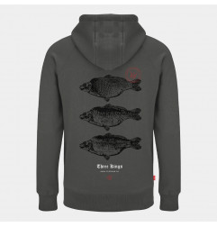 KUMU Mikina 3 Kings Hoodie Grey