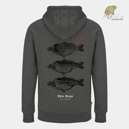 KUMU Mikina 3 Kings Hoodie Grey