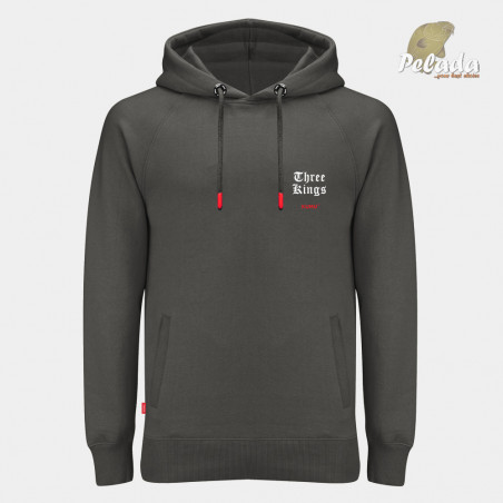 KUMU Mikina 3 Kings Hoodie Grey