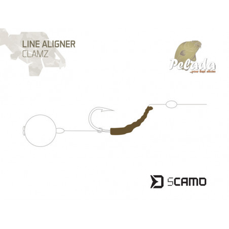 Vlasové rovnátko Delphin sCAMO CLAMZ 10ks 15mm